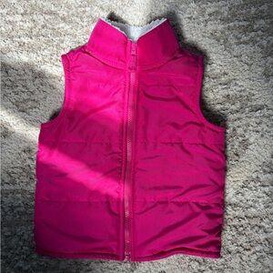 Carter's Pink Fleece-lined Puffer Vest